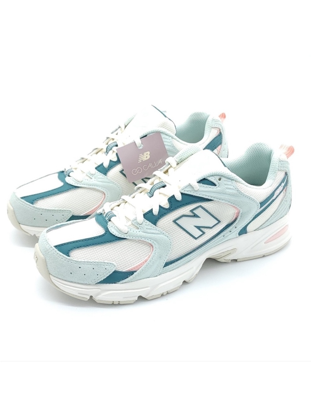 New Balance Women's White, Mint & Pink 530 Retro Running Sneakers